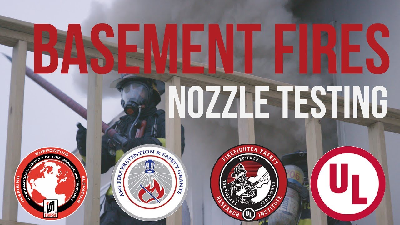 Basement Fire Nozzle Testing