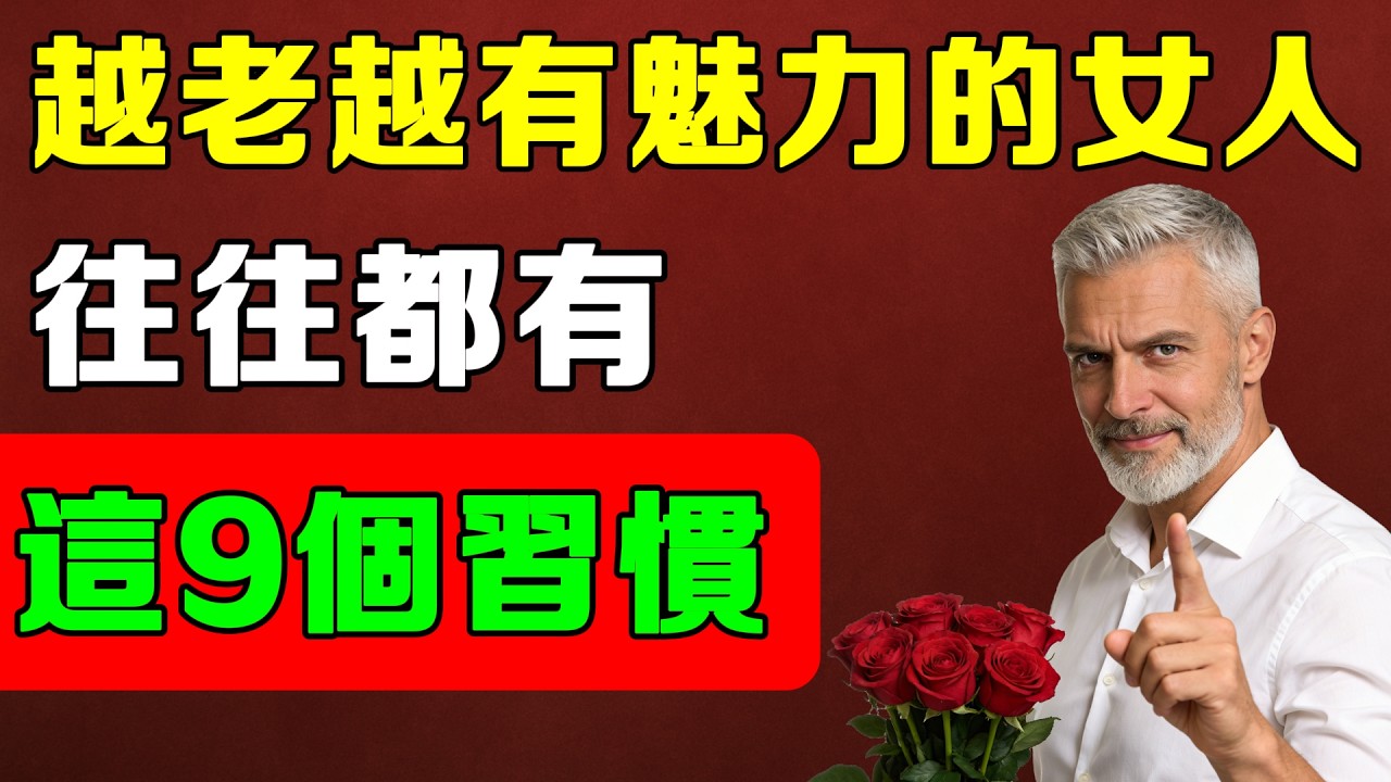 越活越有魅力的女人，言談舉止間都有這9個好習慣，每一個都不簡單！#女人氣質#女人魅力#高情商女人#自信女人#高價值女人#女人吸引力#氣質提升#女性成長