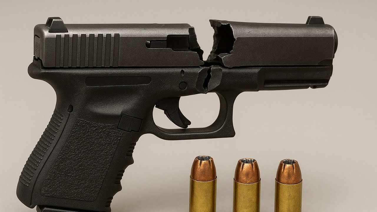 Te digo porque le exploto la pistola