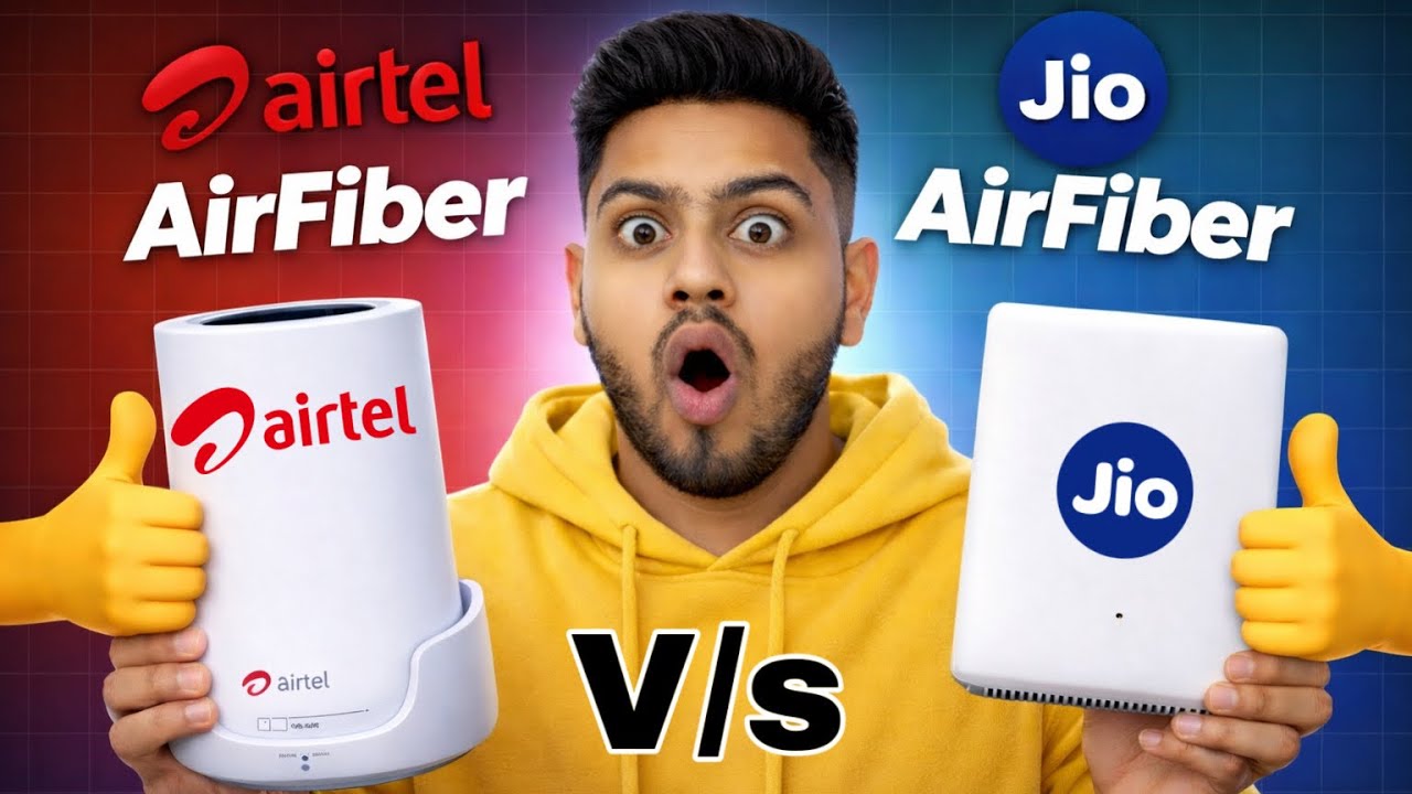 Jio air fiber vs Airtel air fiber in 2026 | Jio fiber vs airtel fiber installation in ₹500 only