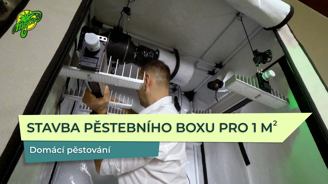 Jak postavit pěstebn&iacute; box pro 1 m2 | stan, ventilace a LED světla (kompletn&iacute; setup)
