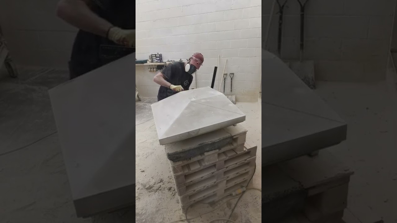 PIER CAP PHASE 2 (PYRAMID TOP) #bespoke #stonemasonry