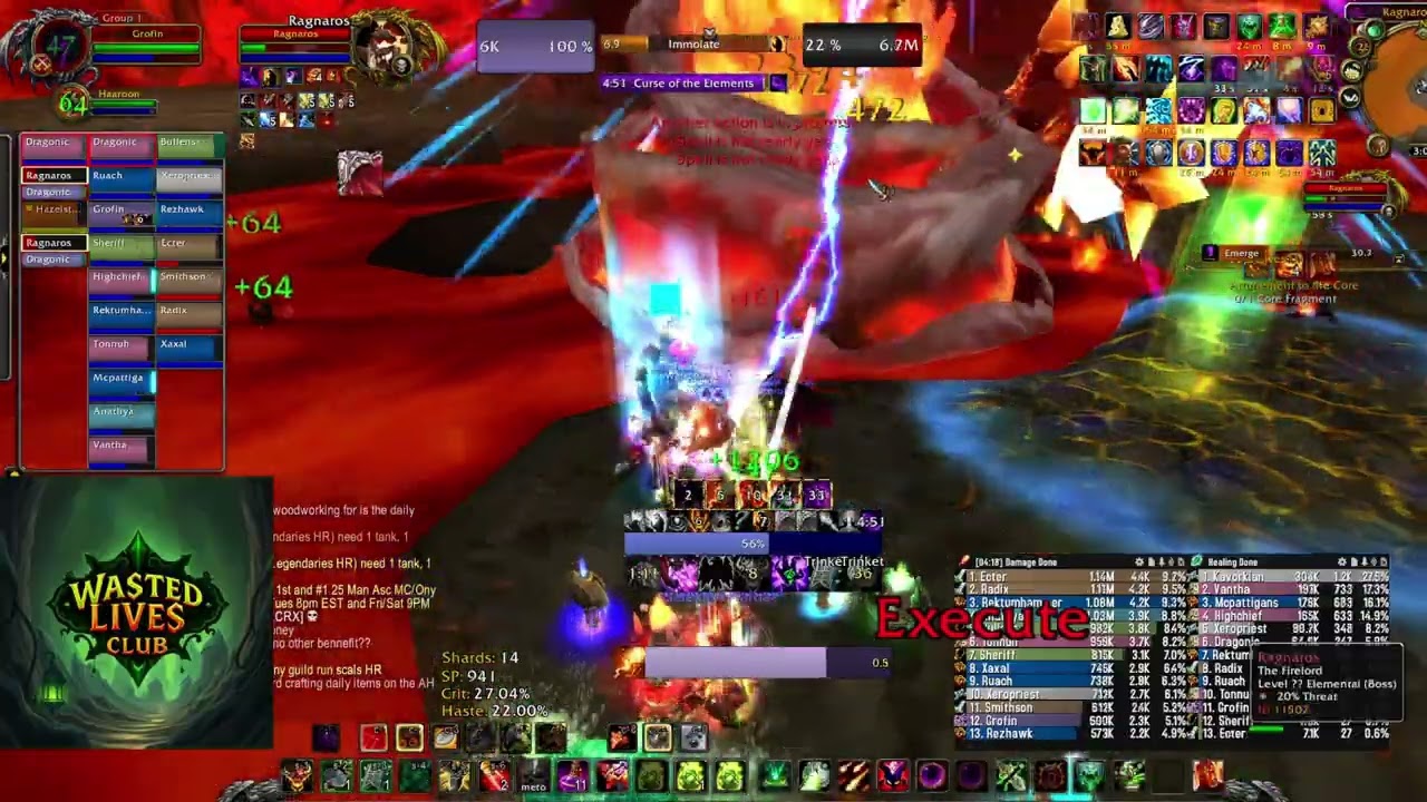 Mythic Ascension Rag Kill, WLC Guild