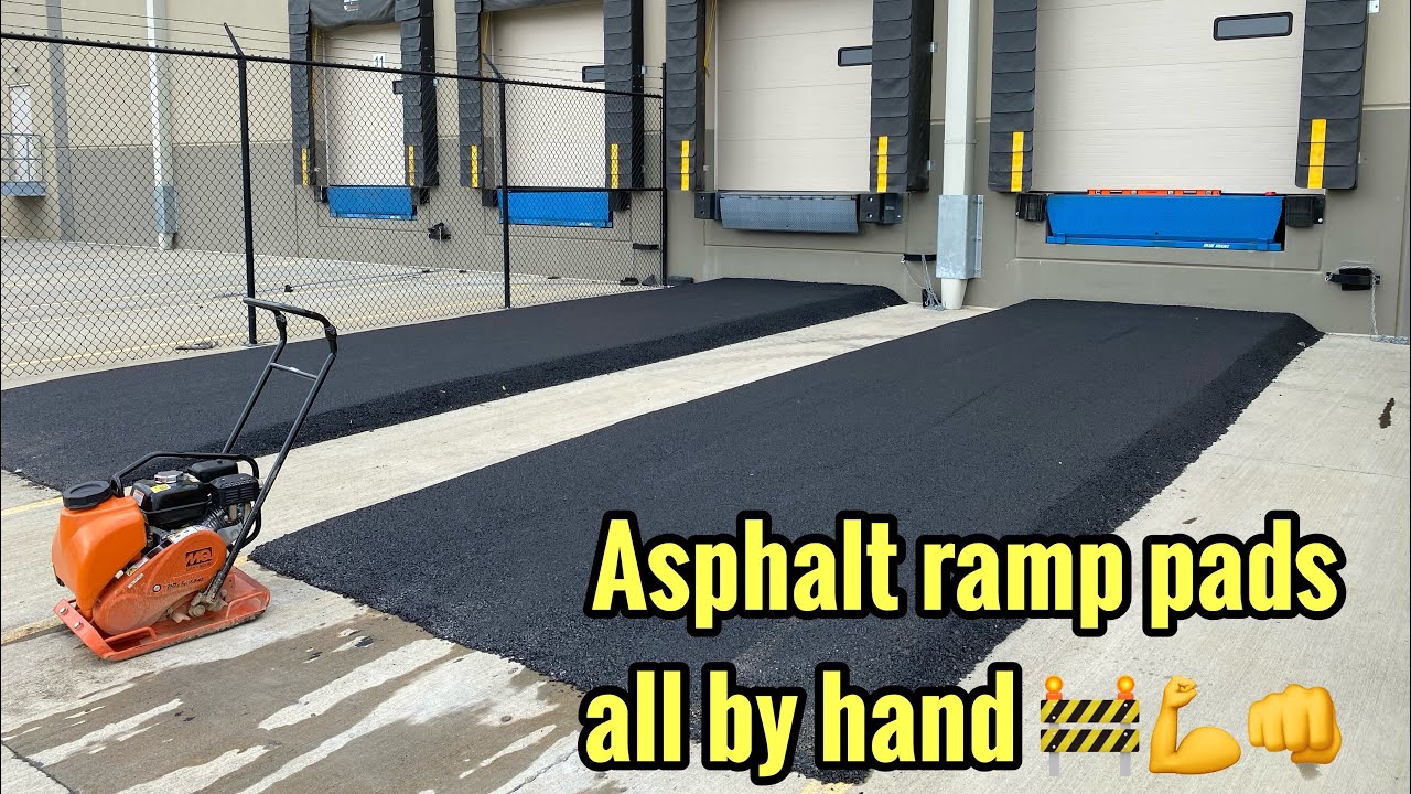 Asphalt Ramp Pads for STAPLES.. All by hand