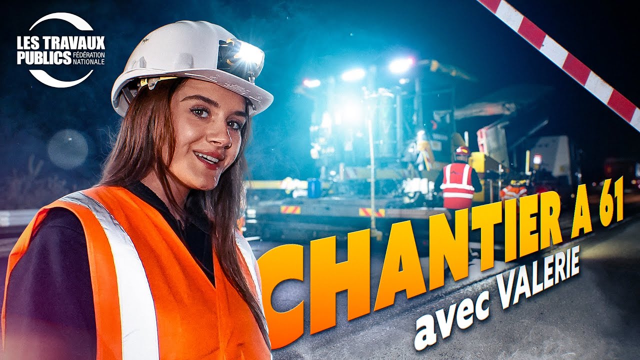 À LA DÉCOUVERTE DU CHANTIER DE L'A61 DE NUIT AVEC Valérie Dewilde