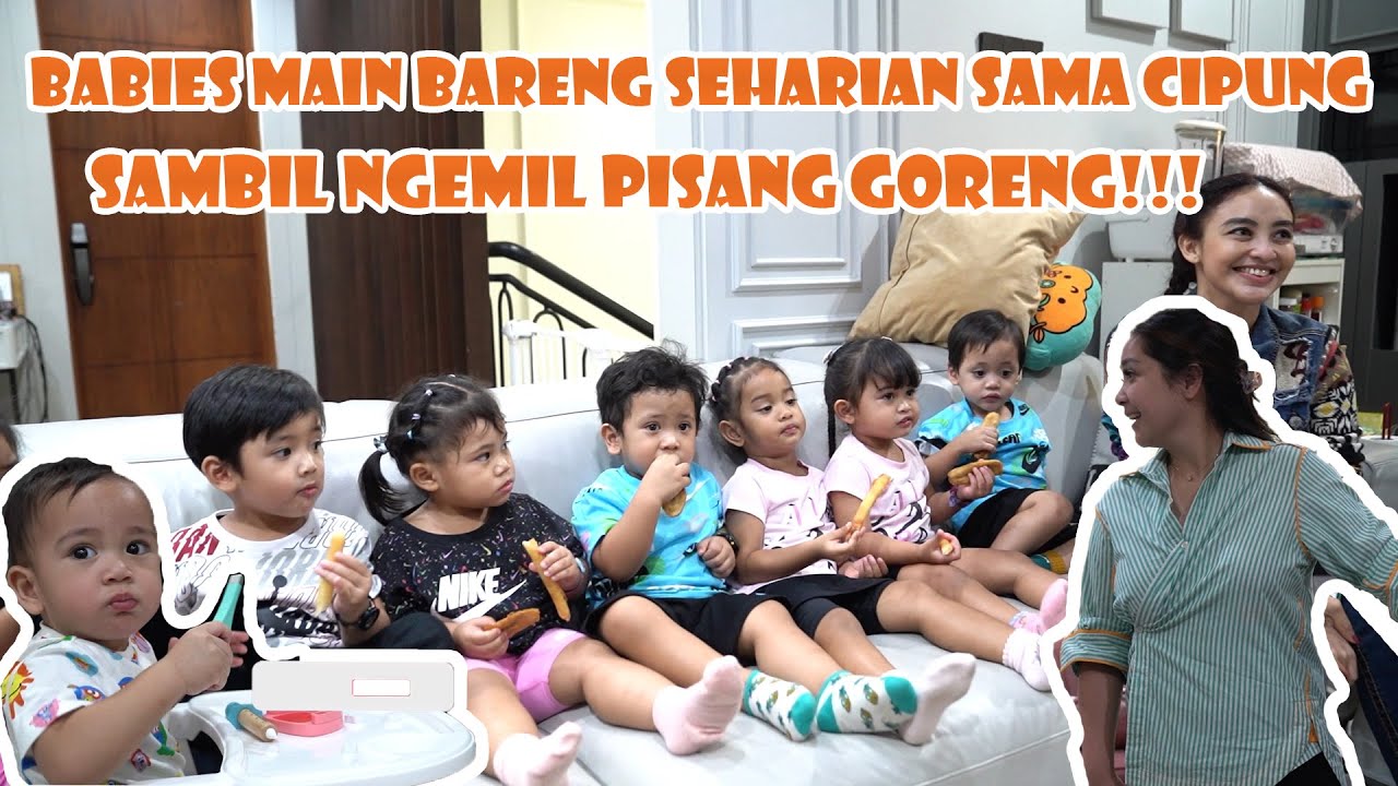MAMA GIGI KAGET BABIES ANTENG SEMUA NGEMIL PISANG GORENG!!!