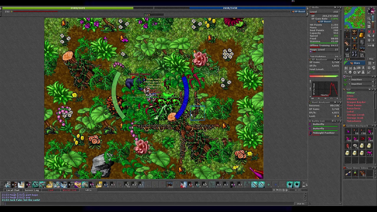 Tibia: Over a hundred rare bosses in action