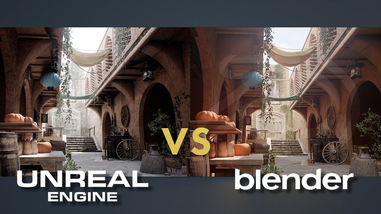 Blender Vs Unreal Engine 5 I render comparison