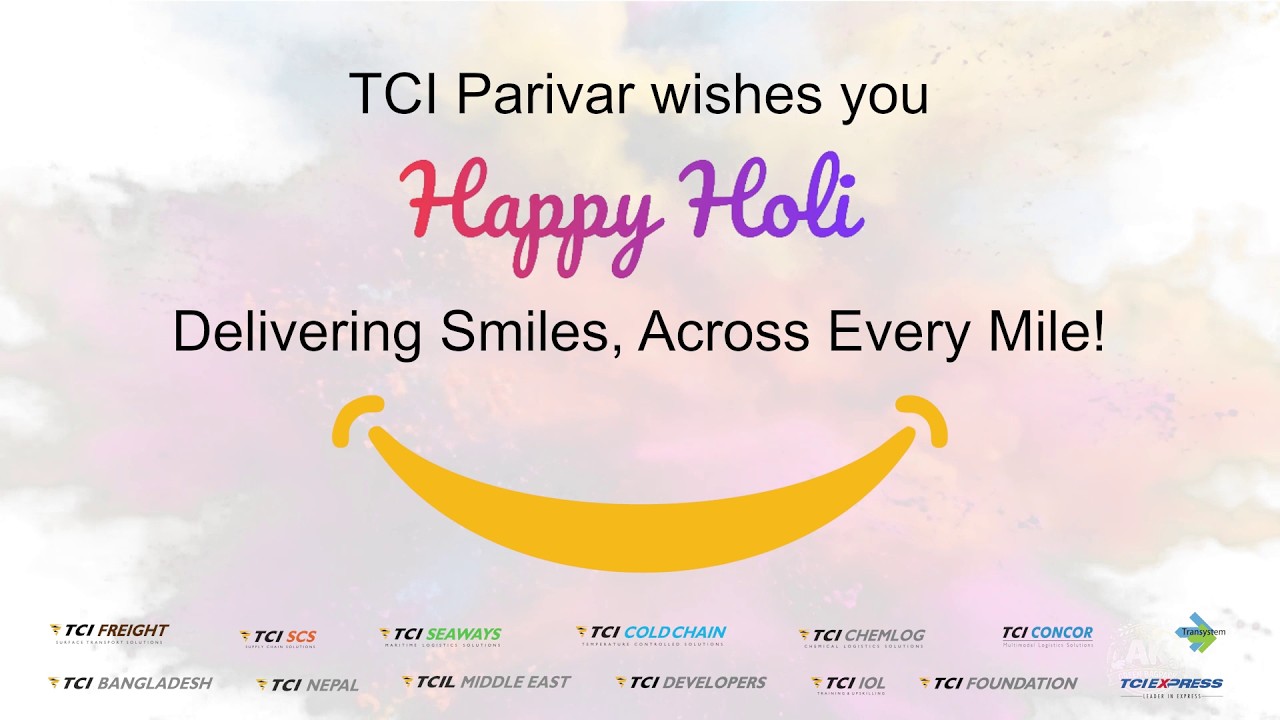 TCI Parivar Wishes You a Very Happy Holi!