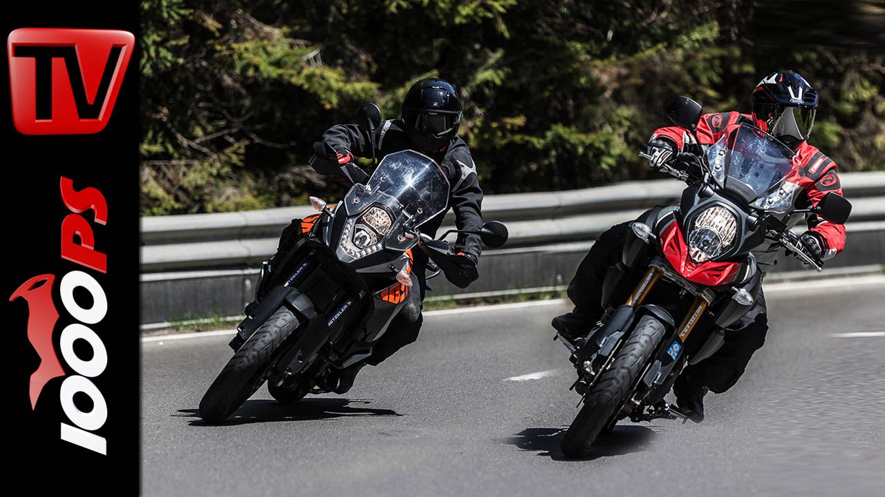 Vergleich: Suzuki V Strom 1000 vs  KTM 1050 Adventure Test  | Action Fazit