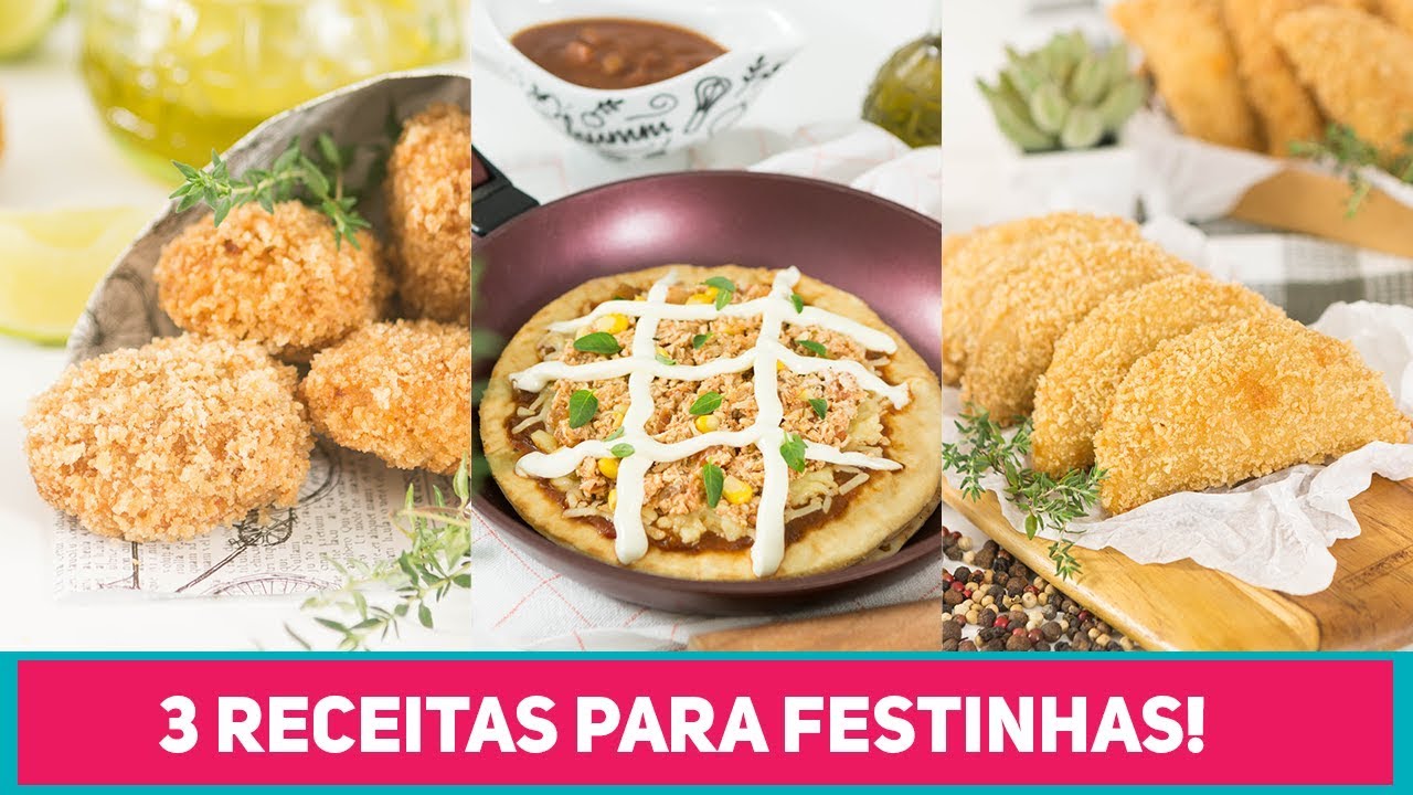 3 RECEITAS PARA RECEBER AS VISITAS | Festa e Reunião de Amigos ou Familiares