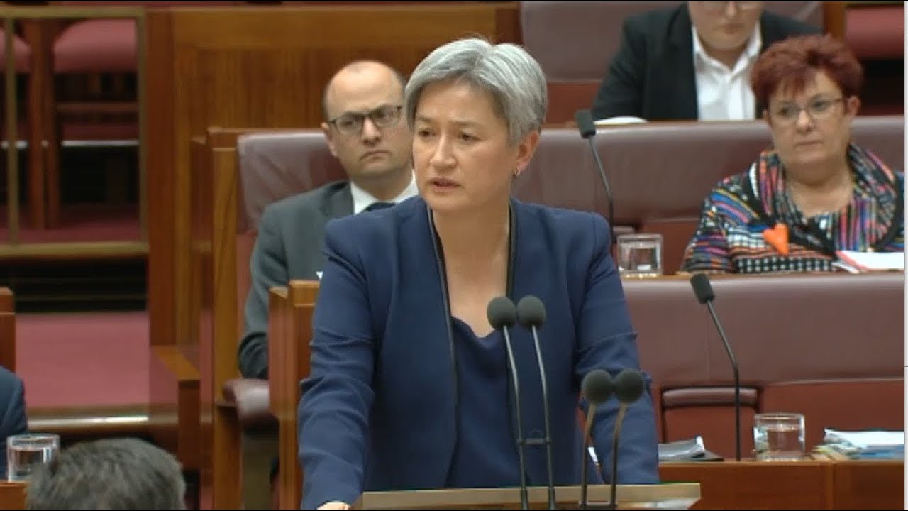 Penny Wong confronted on anti-semitism
