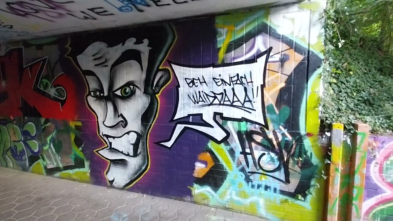 Die Schönheit von Graffiti-Brücken 18 | Buxtehude Schulzentrum