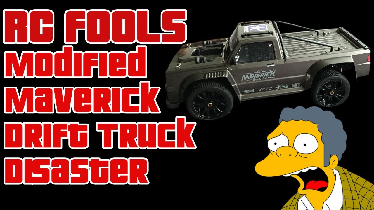 Modified Maverick RC Drift Truck First Run