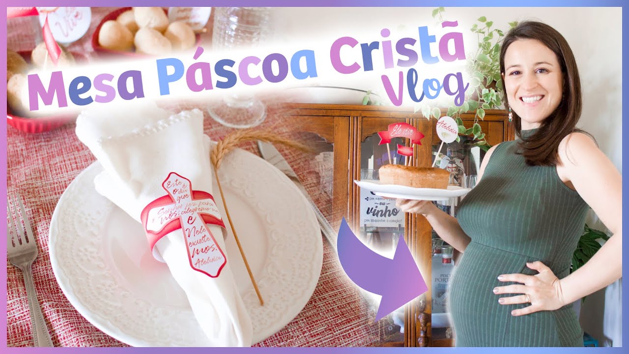 Como Decorar Mesa de Páscoa Cristã – Kit Digital para Personalizar | #Laína