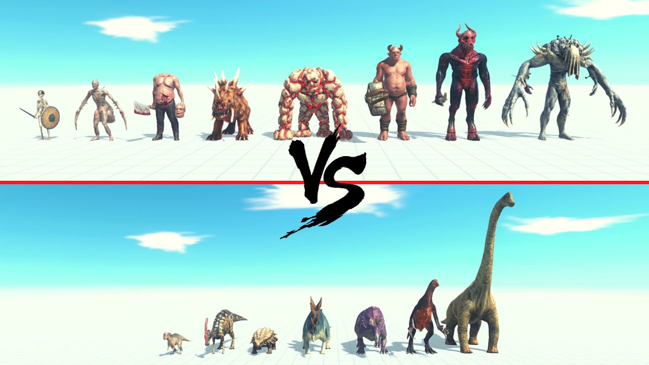 Infernals Vs Herbivore Dinosaurs ARBS | Animal Revolt Battle Simulator