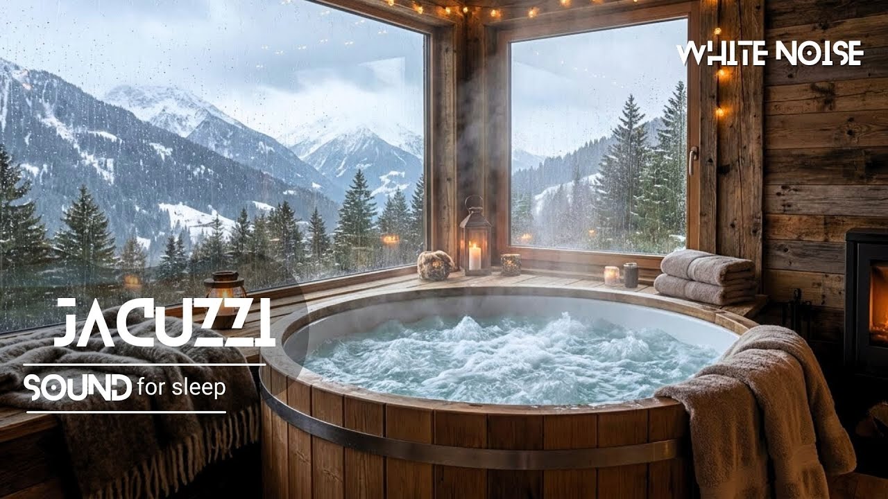 Jacuzzi White Noise for Deep Sleep & Healing | Calm Bubbling Water to Relax Your Nervous System