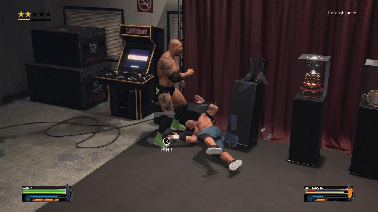 WWE 2K25 Batista vs John Cena Brawl Match