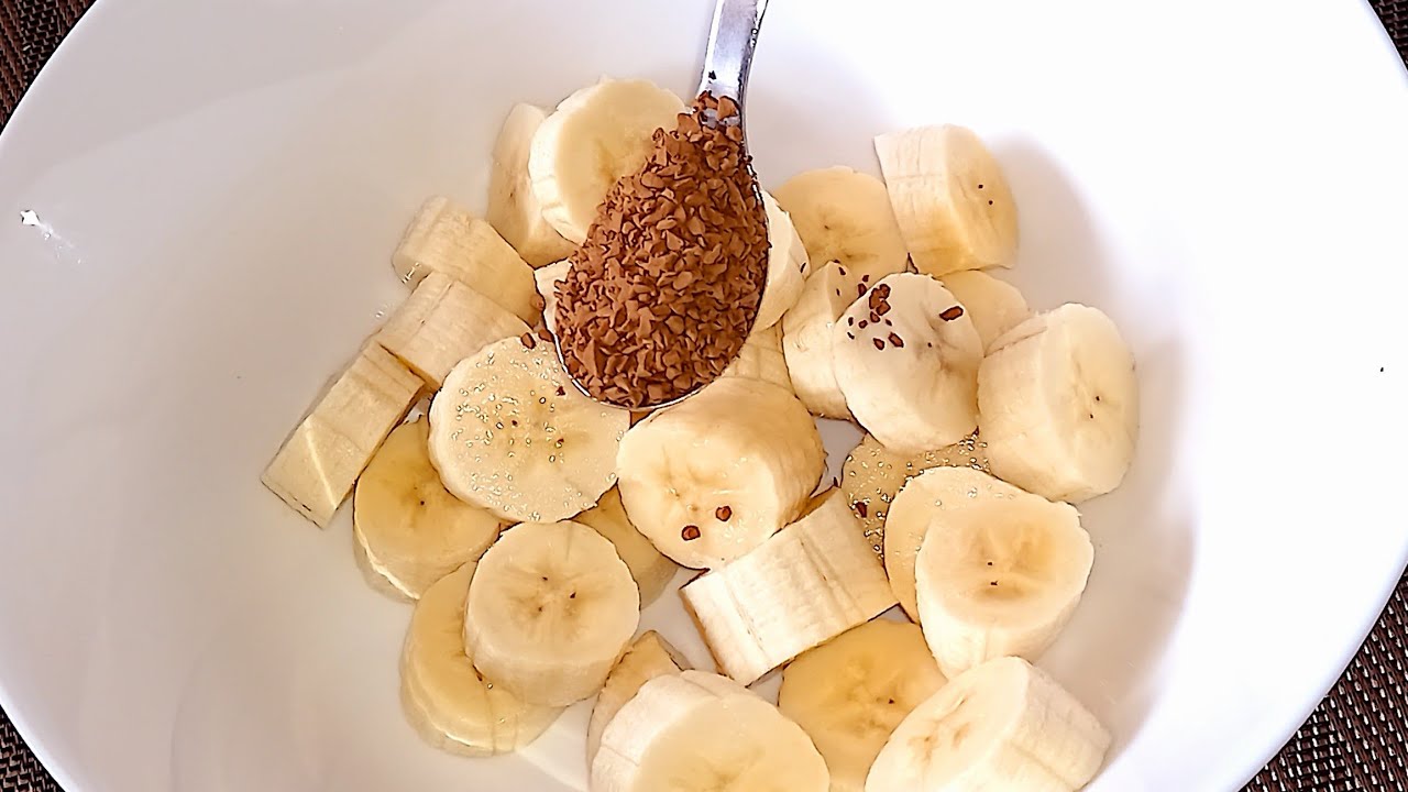 عندك البنان أو الموز و قهوة سريعة الذوبان أجي تشوفي شنو تقدري تحضري بيها 😋 ☝️ 😋