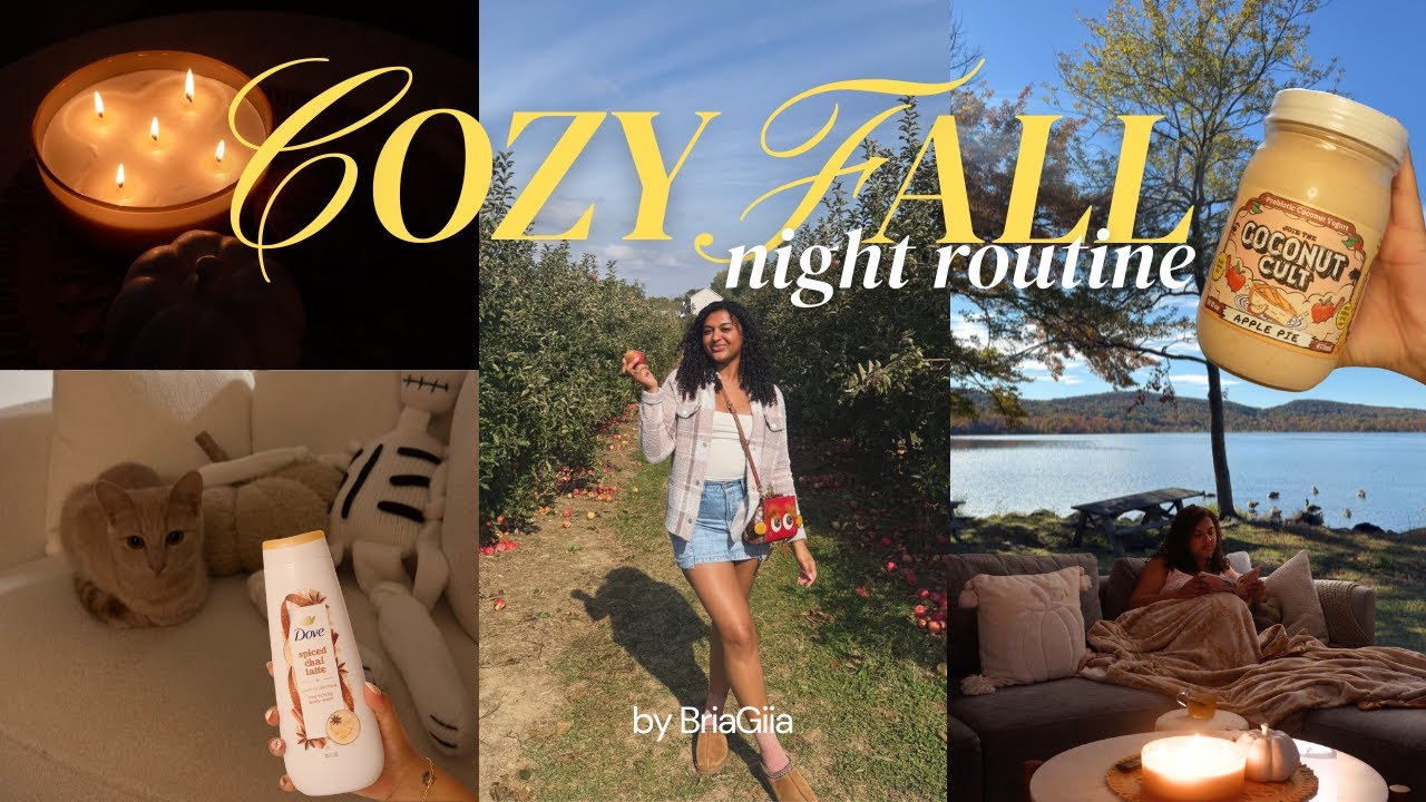 Cozy Fall Night Routine! skincare + cook with me + reading & more