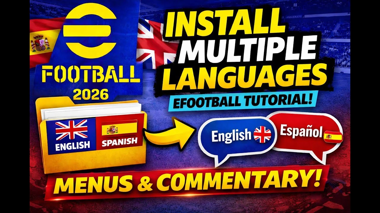 How to Install Multiple Languages & Commentary in eFootball STEAM only