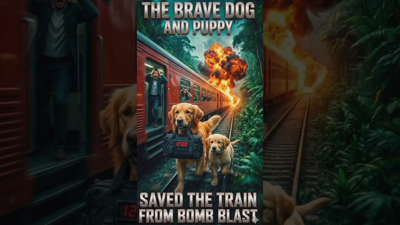 A Brave Dog And Puppy Saved  All The Passengers  On A Train  From A Bomb Blast 😱🐕 