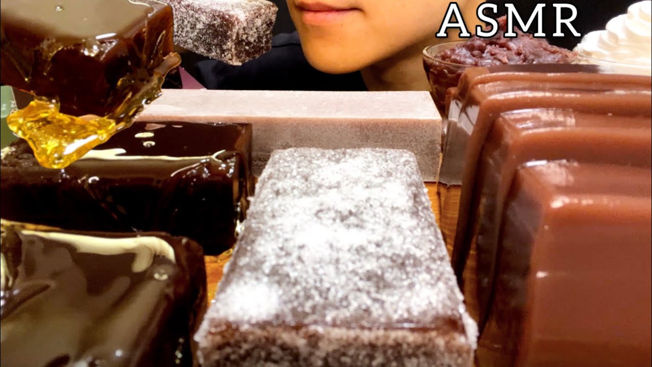 【咀嚼音】色んな羊羹を沢山食べる！red bean paste！/ASMR/EatingSounds/Mukbang/먹방