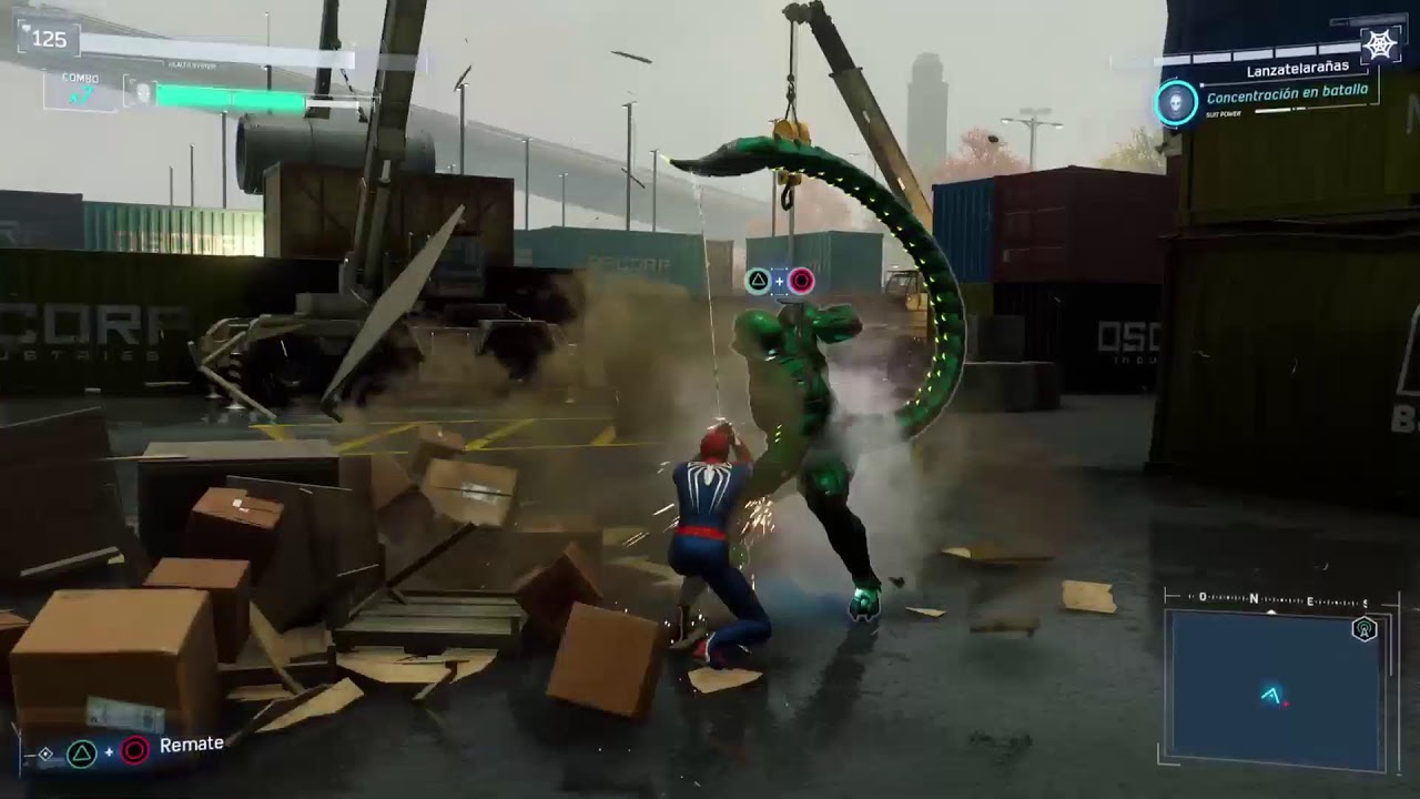 Marvel's Spider-Man Remastered calles envenenadas abastecimiento peso pesado
