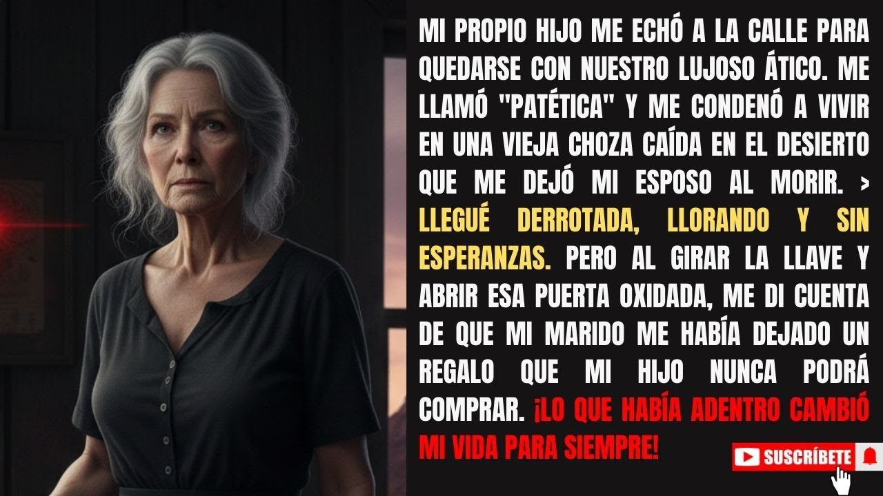 🏜️💎Su hijo la echó a la calle para quedarse con la herencia, pero no sabía lo que su esposo...