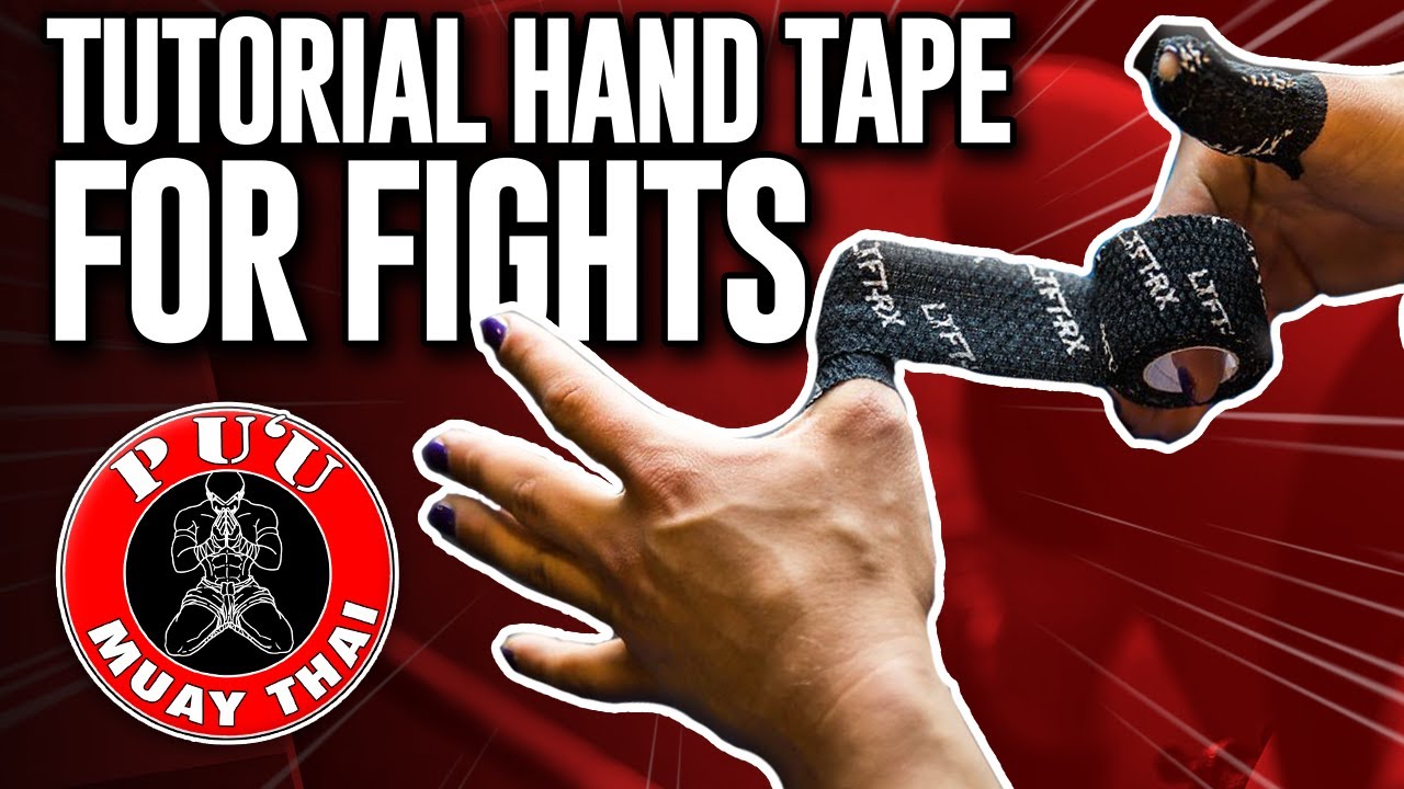 How To Tape Hands For Muay Thai Fight (live from dressing room)