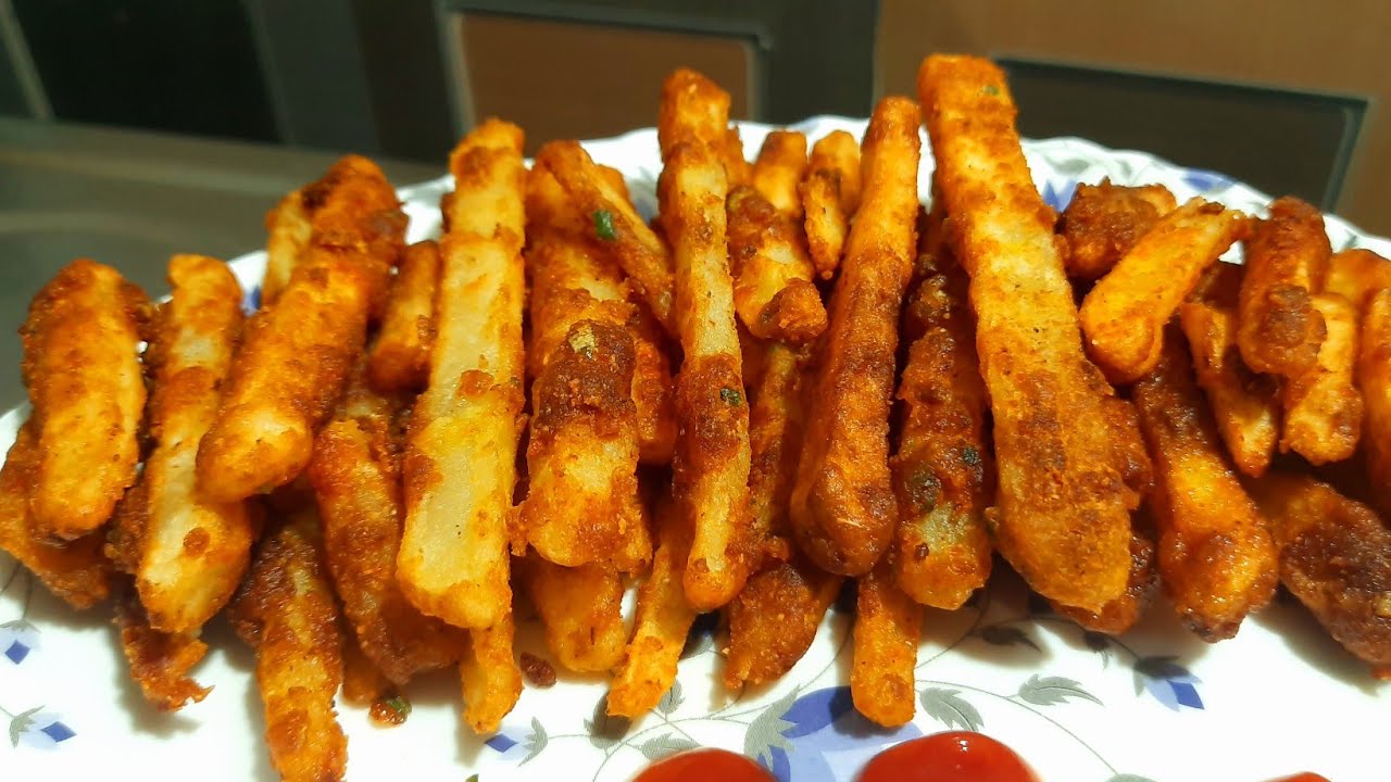 Crispy potato fries | Potato kurkure | crispy aloo kurkure | Fried potato snacks recipe |