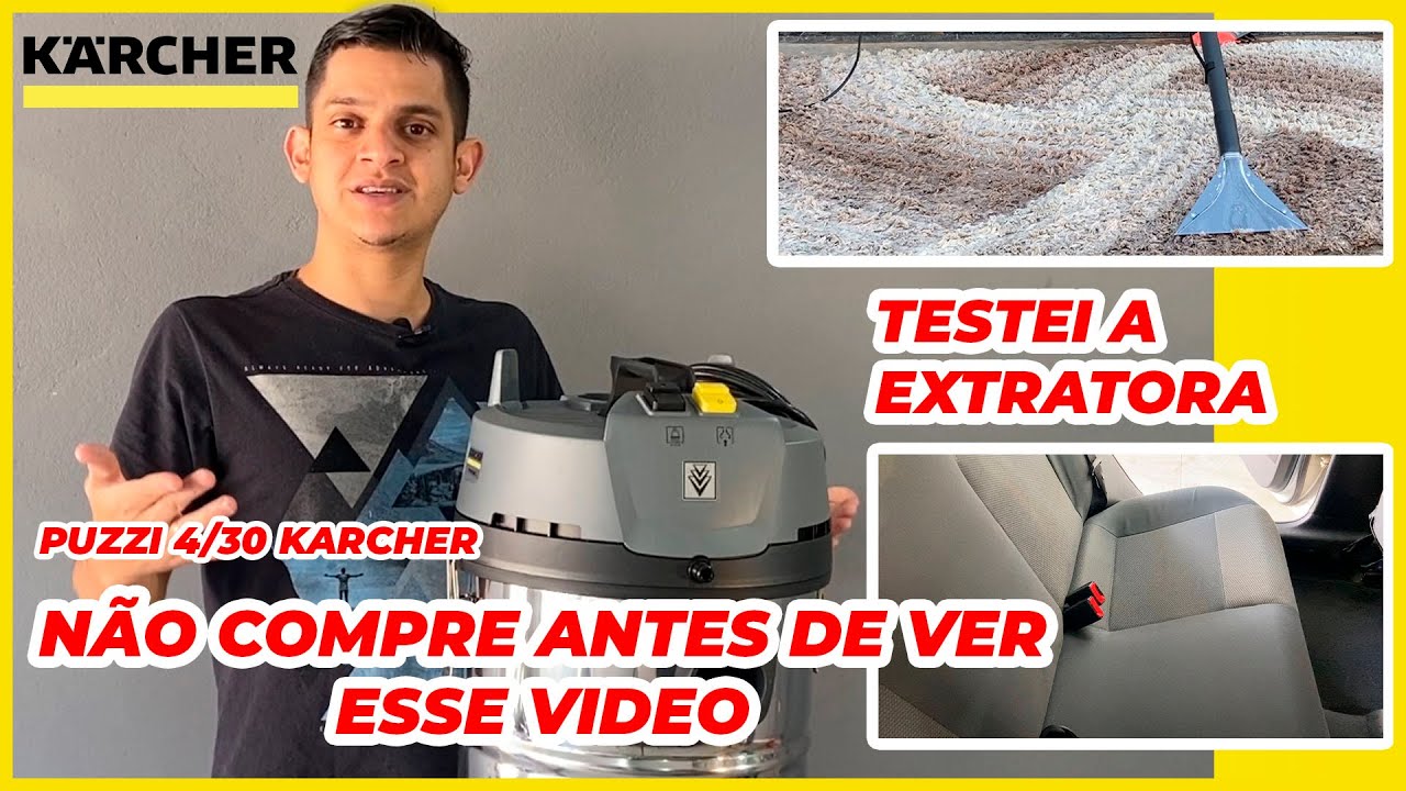No Detalhe - LIMPADORA / EXTRATORA KARCHER - PUZZI 4/30 - Montagem e Testes