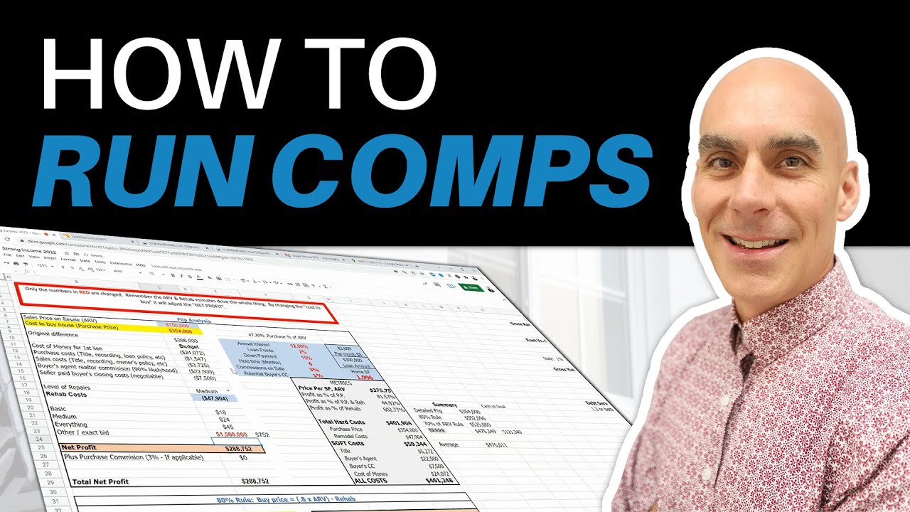 How to run comps STEP BY STEP | Matt Strong