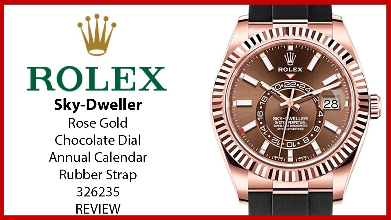▶ Rolex Sky-Dweller 336235 Rose Gold Chocolate Dial 326235 - REVIEW