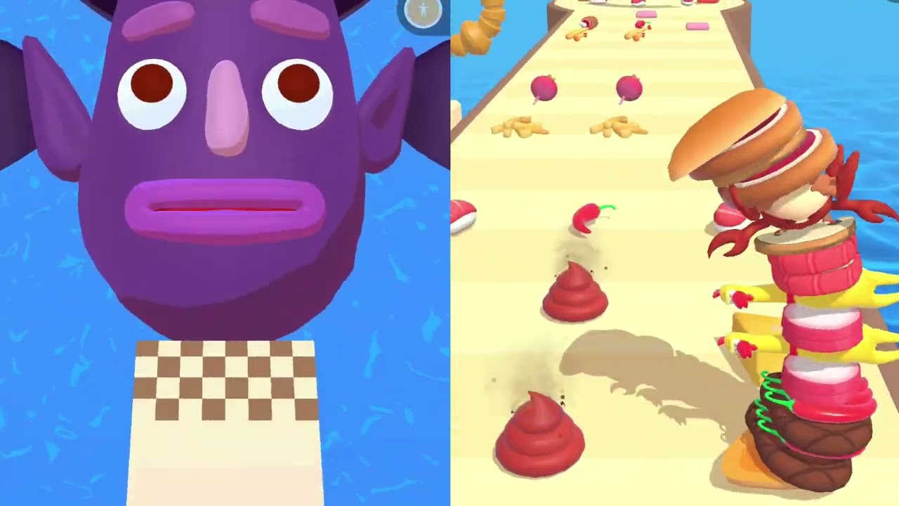 Sandwich Runner Vs Burger Master - Gameplay Walkthrough Android IOS- All Level Max Tiktok