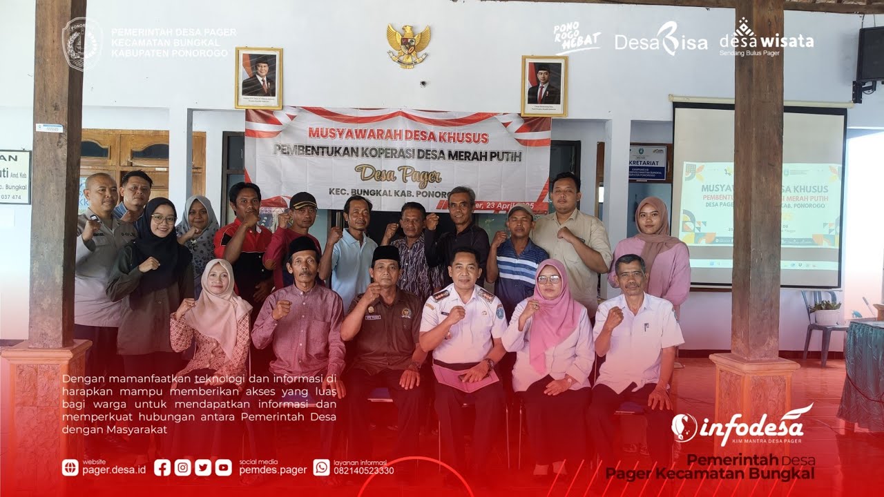 MUSYAWARAH DESA KHUSUS || PEMBENTUKAN KOPERASI DESA MERAH PUTIH || PEMDES PAGER