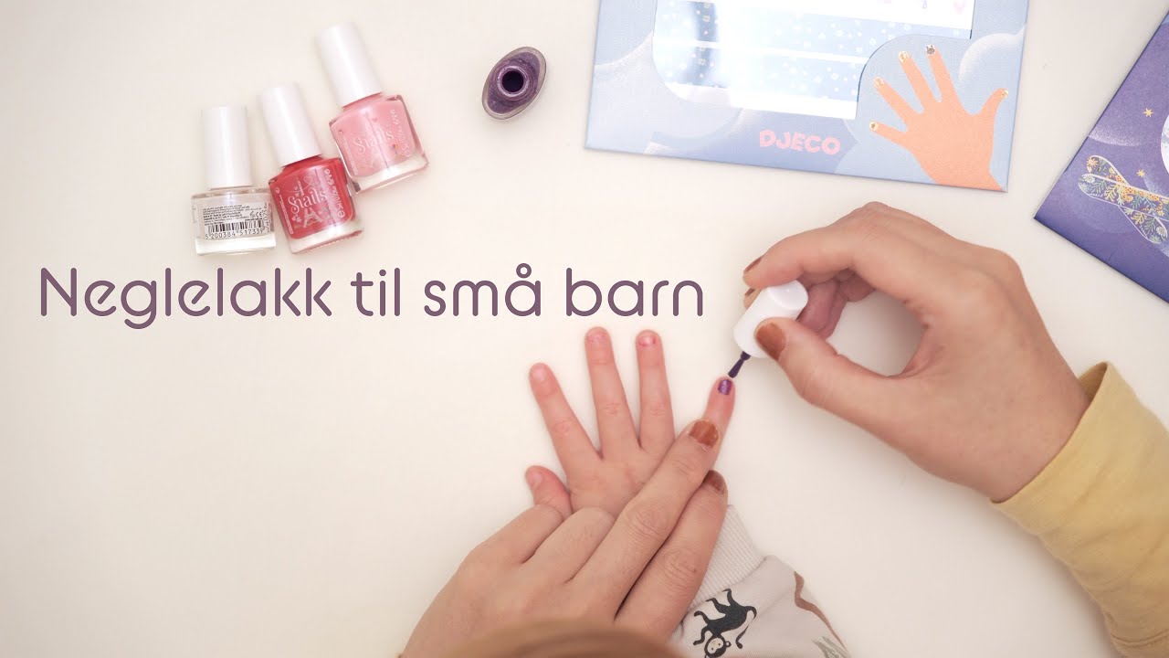 Neglefarger for barn? Vi tester Snails vs Djeco.