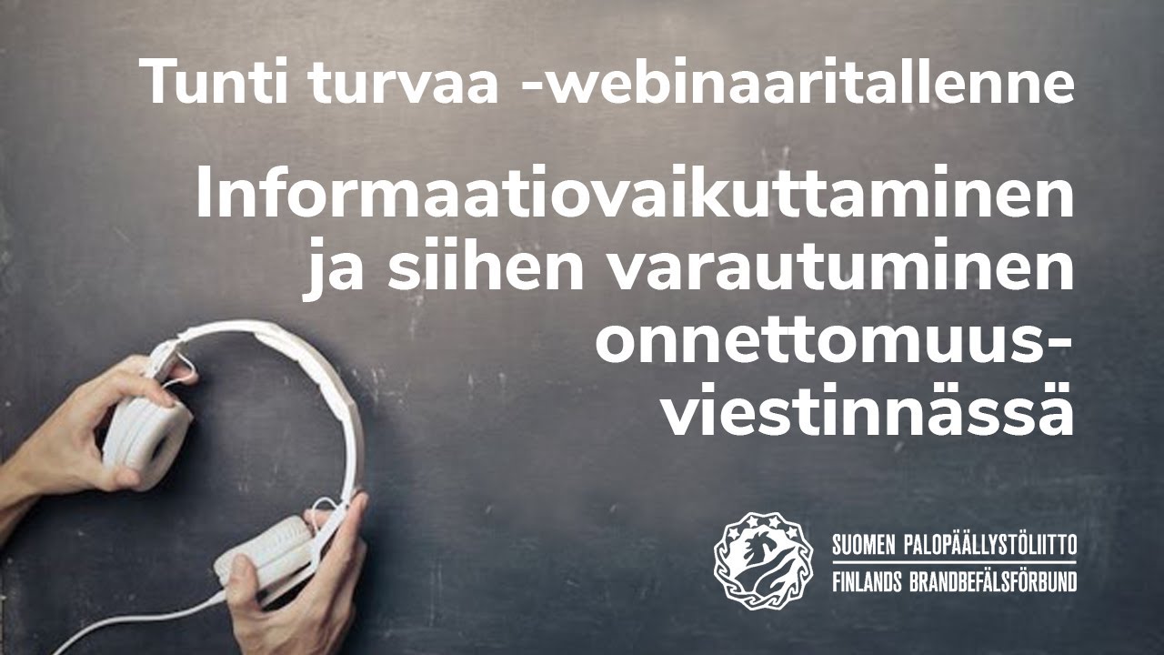 Nina Järvenkylä - Informaatiovaikuttaminen ja siihen varautuminen  onnettomuusviestinnässä 16.5.2024