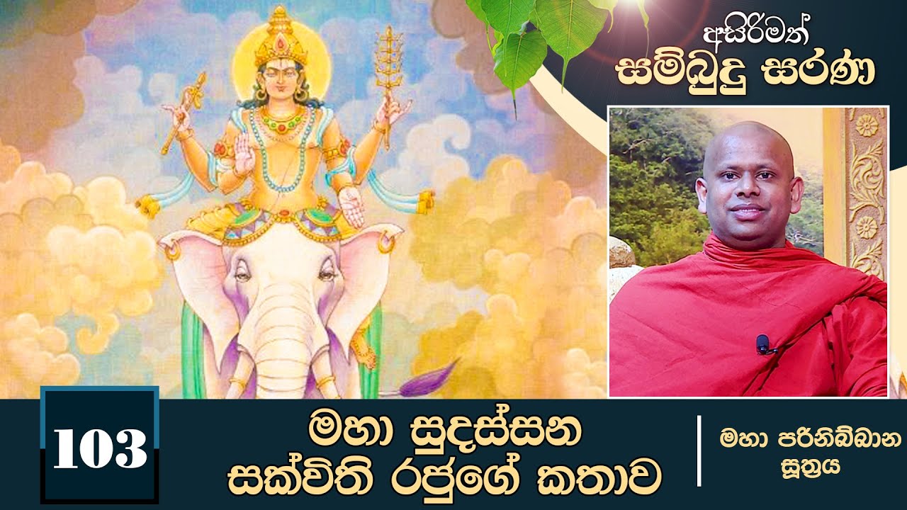 103)මහා සුදස්සන සක්විති රජුගේ කතාව(මහා පරිනිබ්බාන සූත්‍රය)| අසිරිමත් සම්බුදු සරණ
