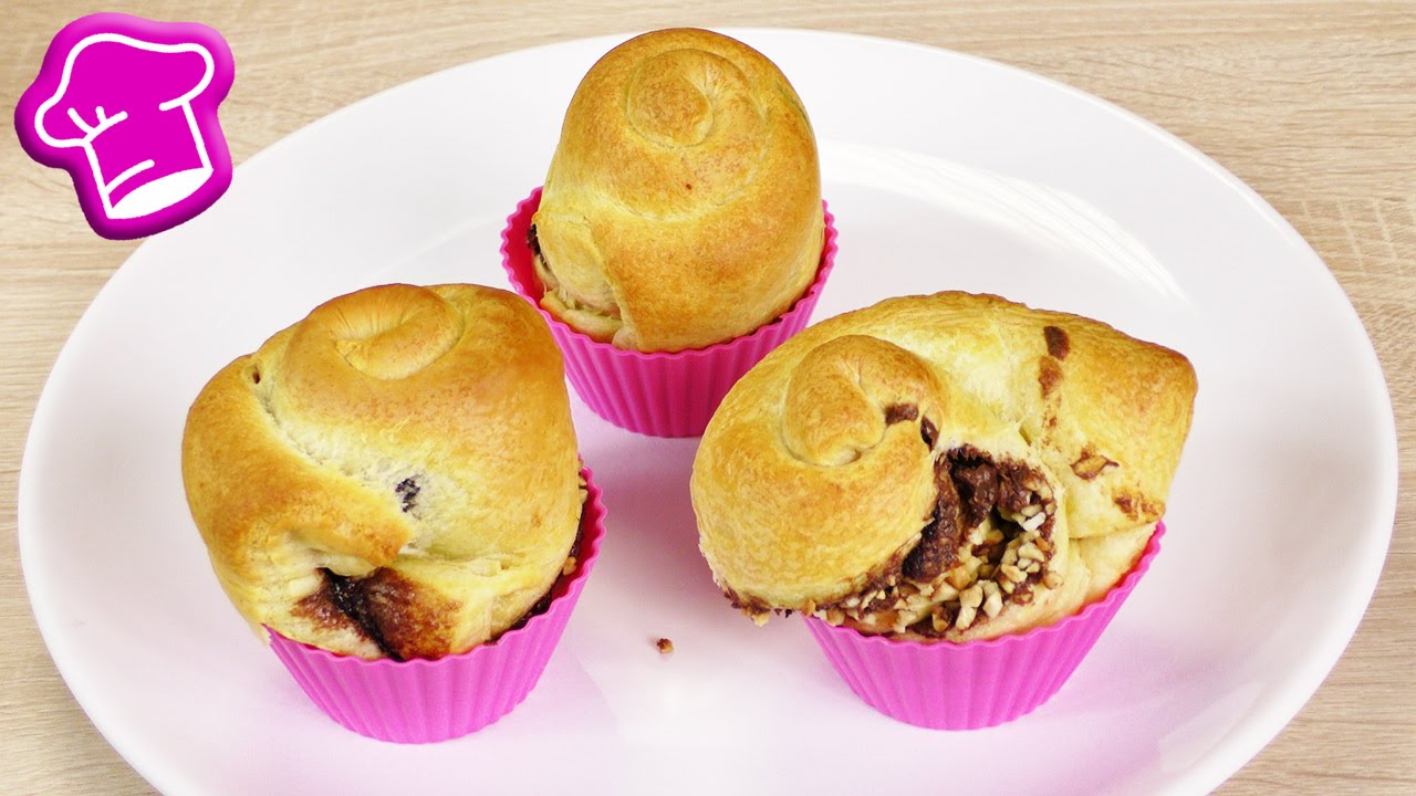 Nutella Cruffins | Schoko Croissant trifft Muffin | Super einfach & schnell Backen | nur 3 Zutaten