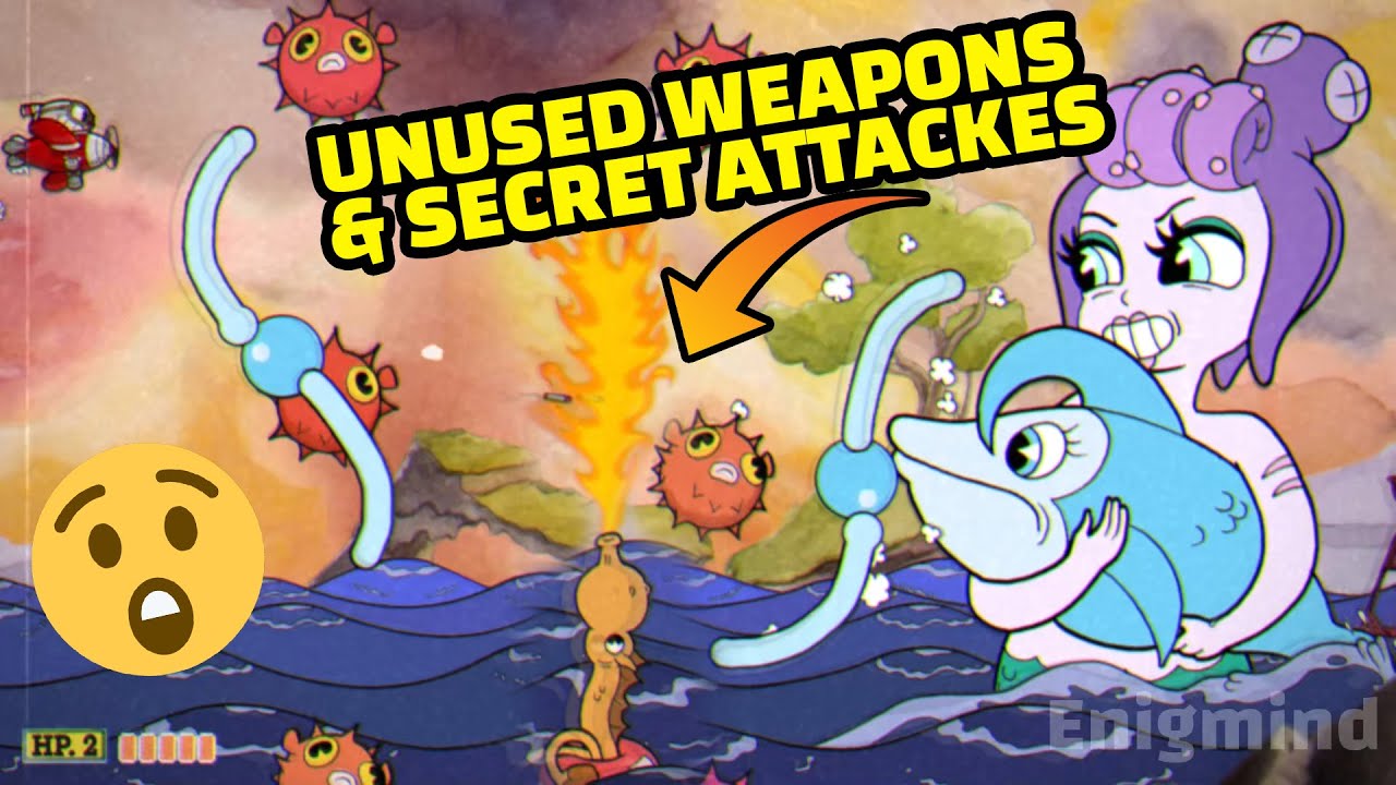 Cala Maria Unused weapons and phases first time you will see - Cuphead DLC