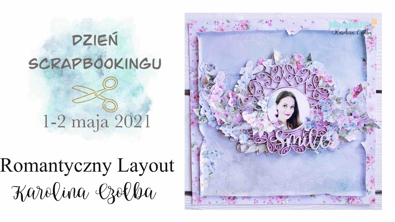 Romantyczny Layout na Dzień Scrapbookingu 2021