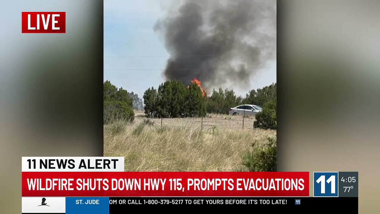 KO Fire burning near Highway 115