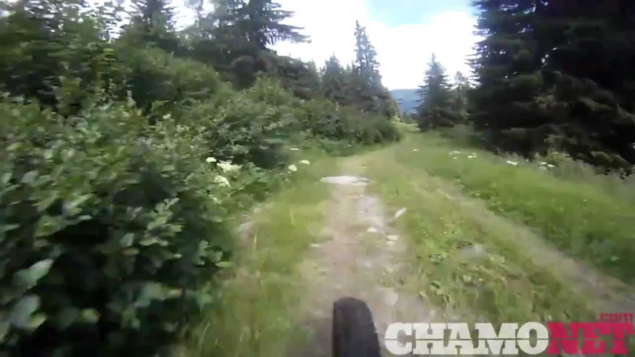 Bike run under the Prarion lift, Les Houches