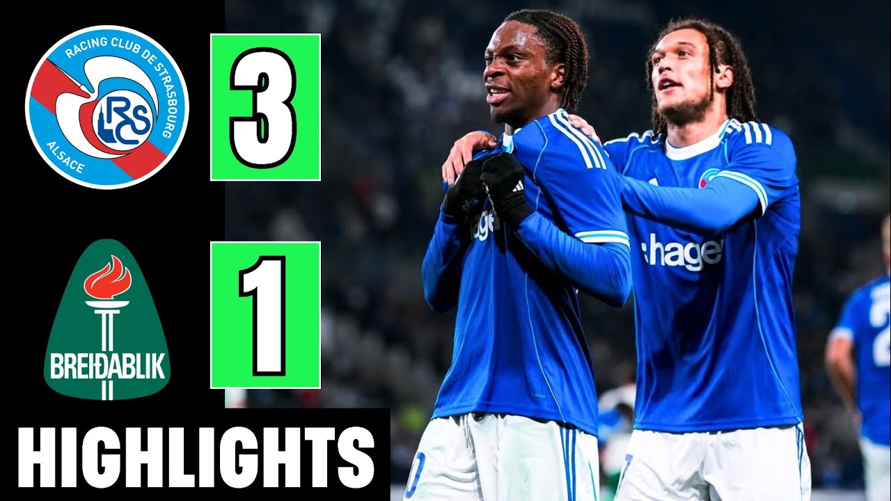 Strasbourg vs Brei&eth;ablik Resum&eacute; | Julio Enciso | Conference League 2025-26 Highlights | Martial Godo