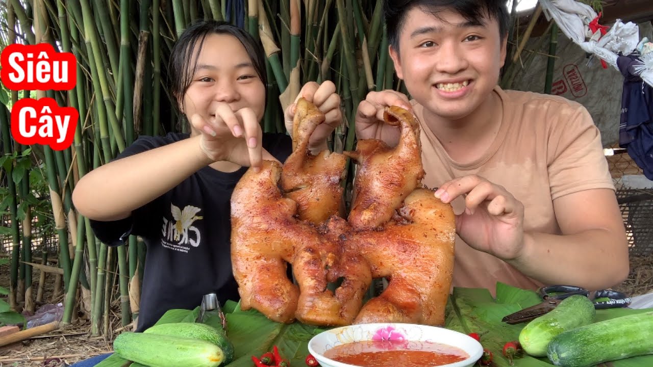 Đầu Heo Rút Xương _Mặt Nạ Heo Nướng Siêu Cây | Ngô Chí khang Vlog #23