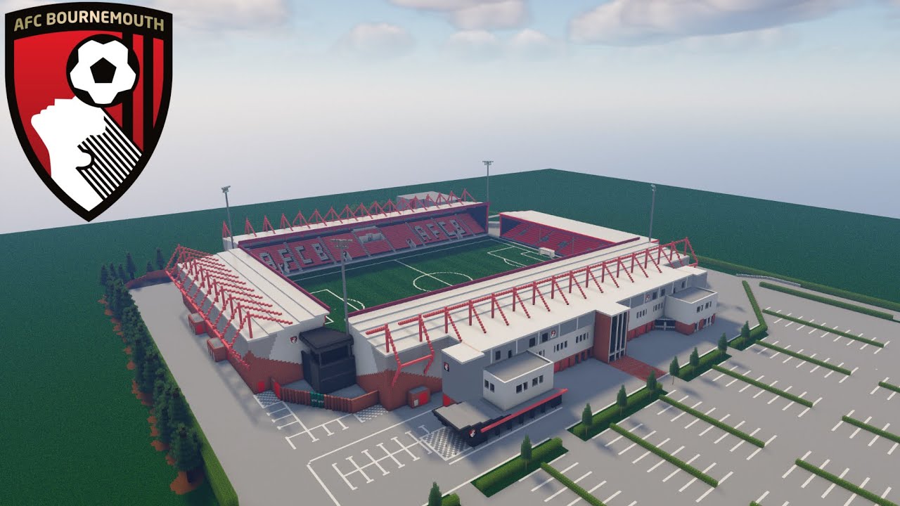 4K Minecraft - STADIUM - Vitality Stadium (AFC Bournemouth) [Official] + DOWNLOAD