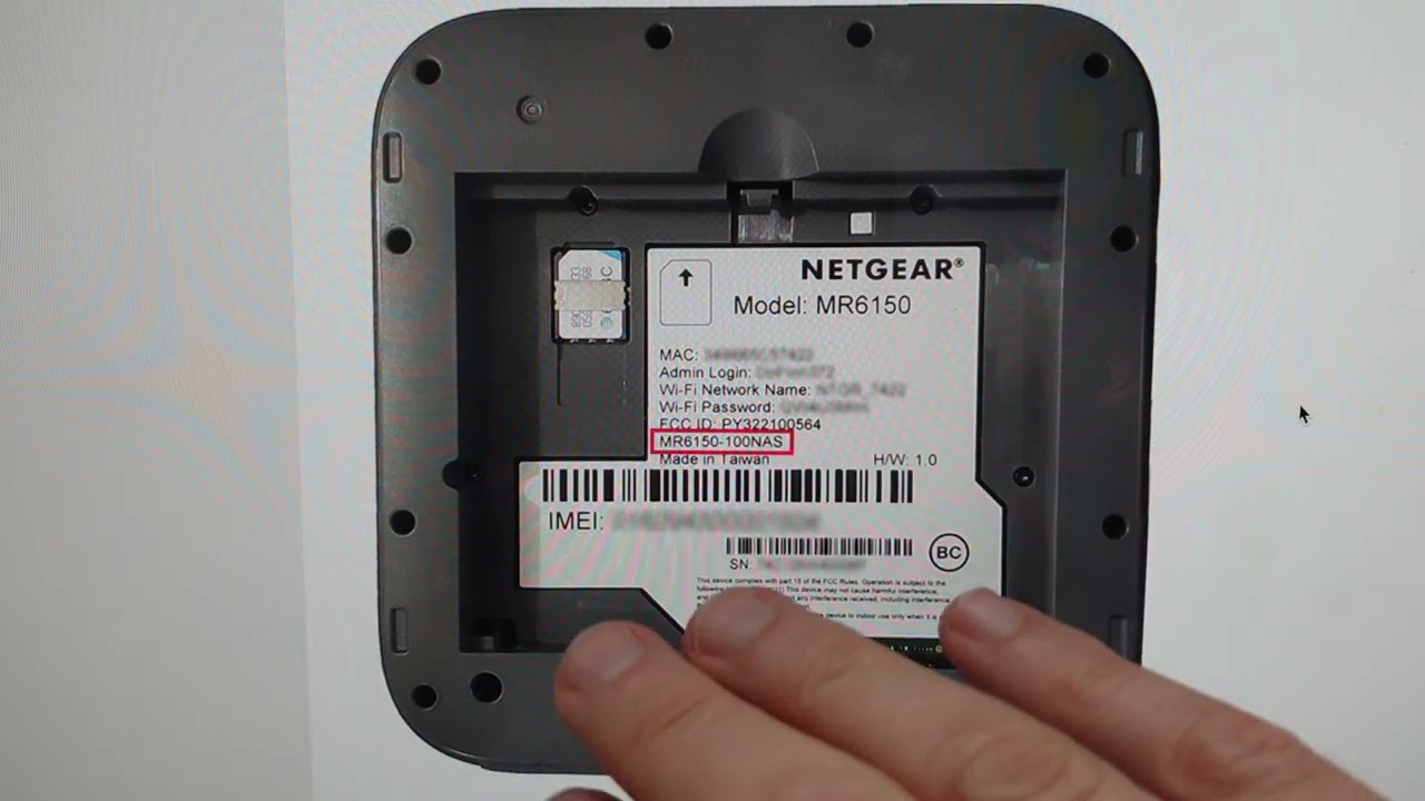 Аппаратный сброс Netgear Nighthawk M6 Hotspot