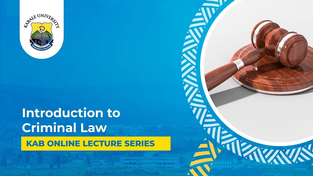 Introduction to Criminal Law