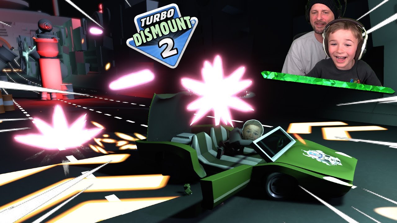 Chaos On The MOON With a CAR in TURBO DISMOUNT 2